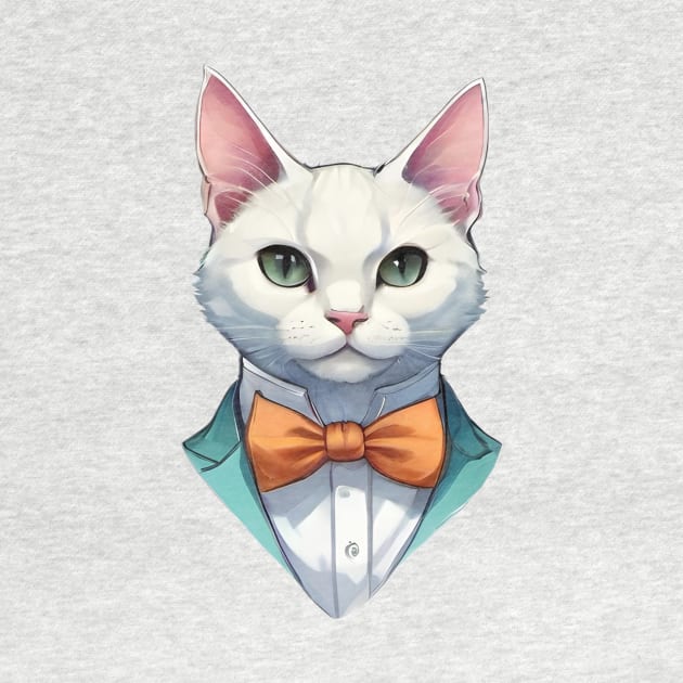 Fancy Cat with Bowtie no.3 by Donperion